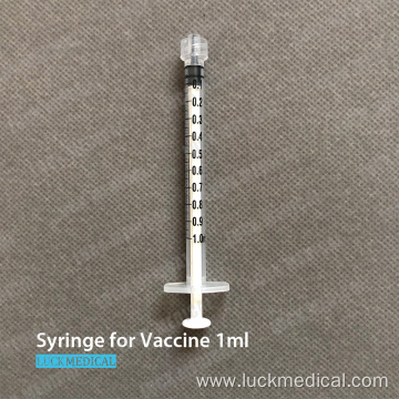 Vaccine Syringe Without Needle Luer Lock